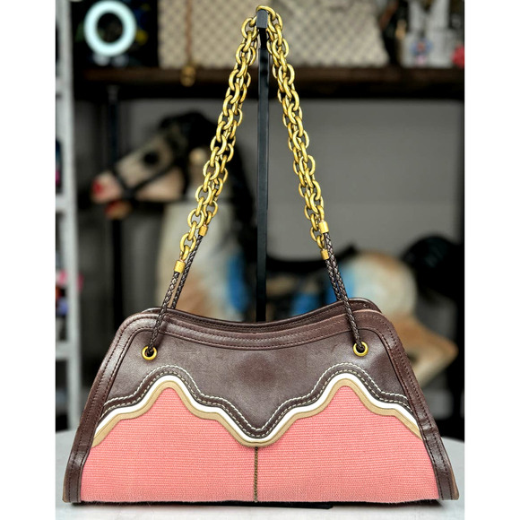 Bottega Veneta Intrecciato Chain Handle Shoulder Bag - Picture 6 of 12